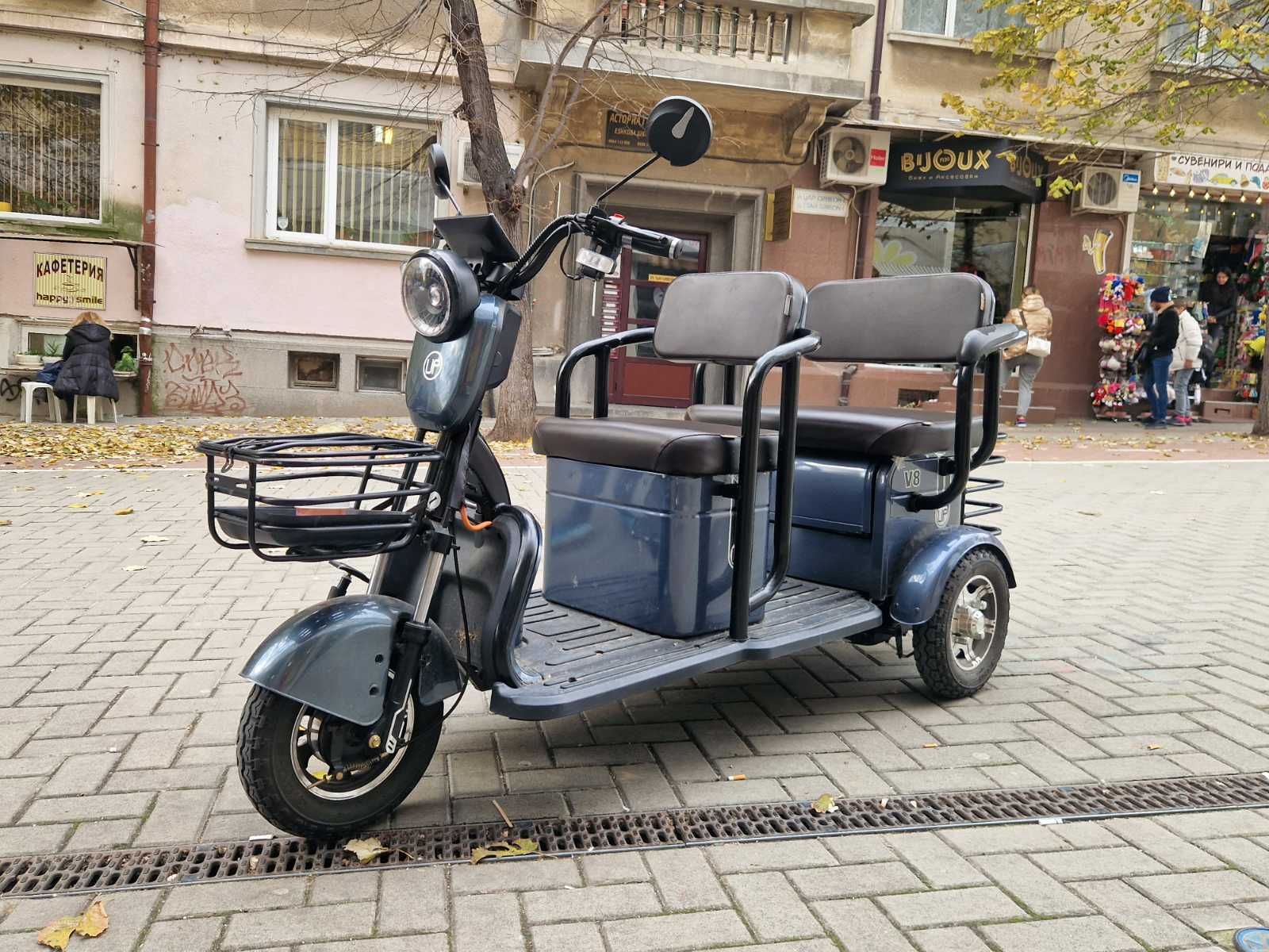 Triciclu electric batrani, adulti PORTBAGAJ / baterie long-range -29%