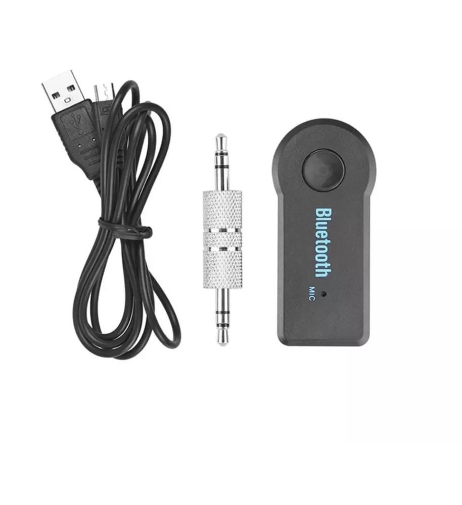 Adaptor Bluetooth Auxiliar cu Cablu si Jack Dublu Pentru Telefon