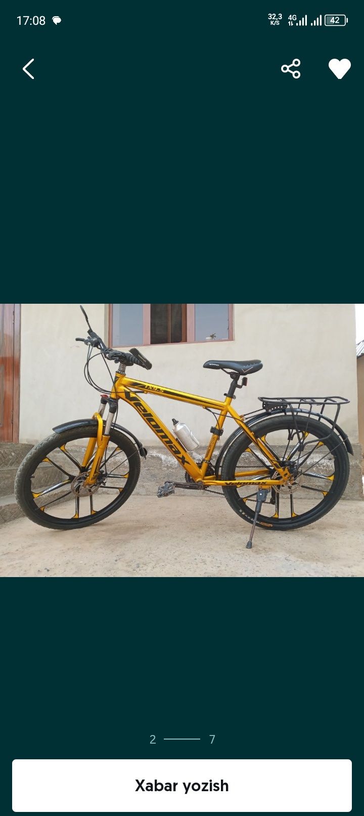 Velosiped gonchik baloni 26 diskali