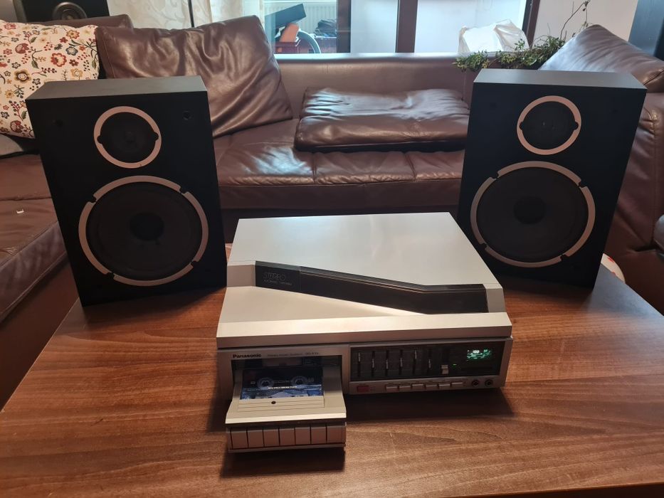 Panasonic  3în1 pick-up Deck Radio Amplituner . Piesă de colecție!