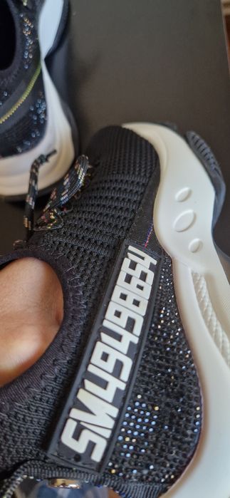 Sneakers negri cu strasuri