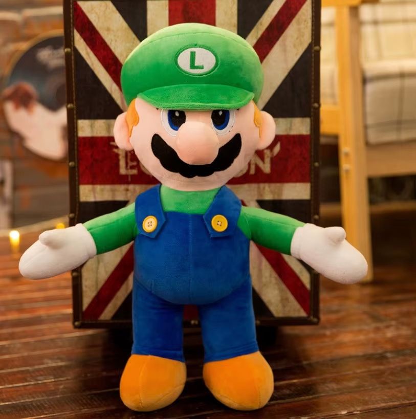 Плюшена играчка Луиджи Super Mario, 60см
