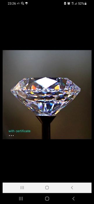 Кук бриллиант сертификати билан