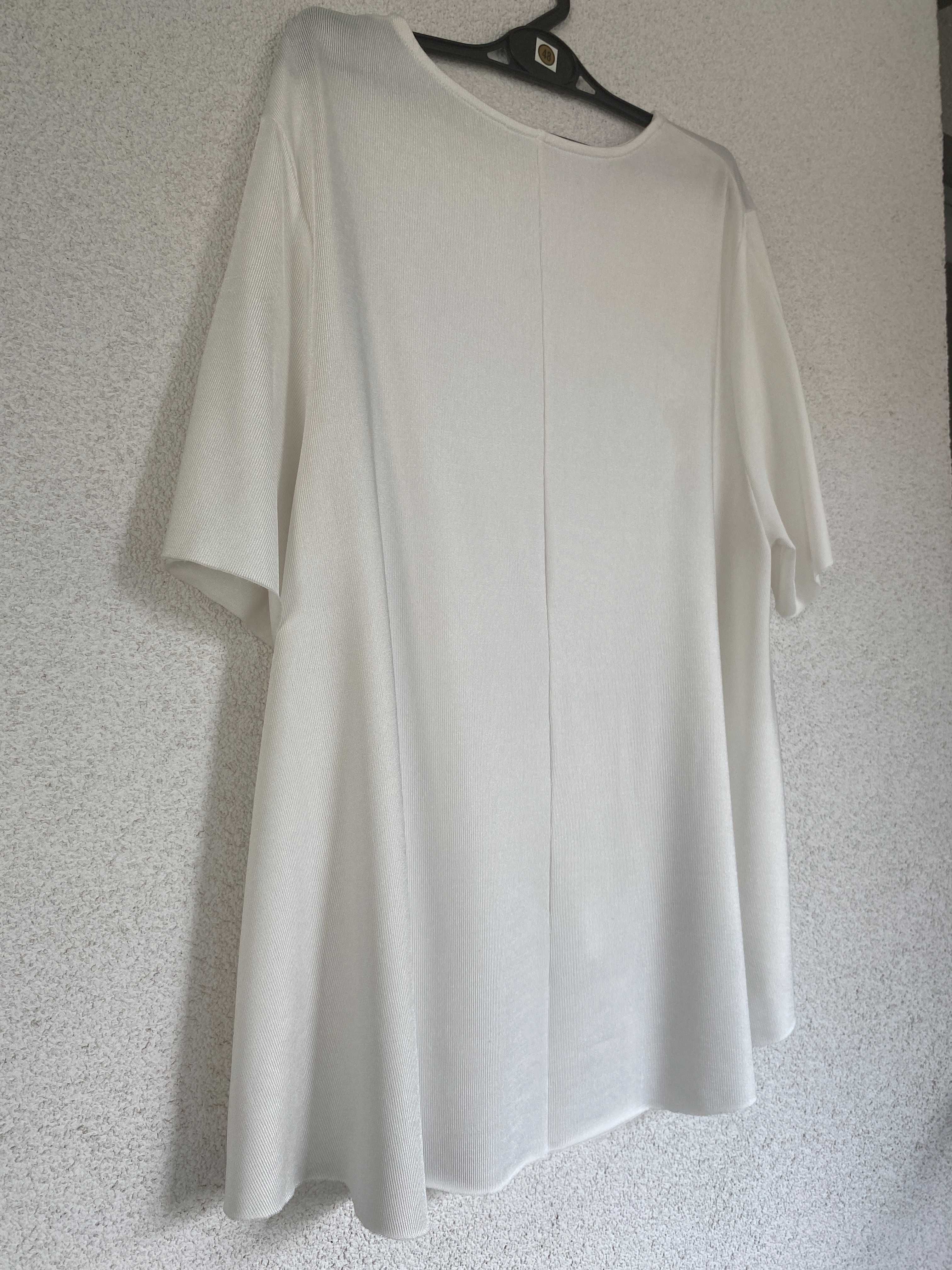 Tricou/top/bluza dama, alb, modal/vascoza, 'Parfois', nou, S/M