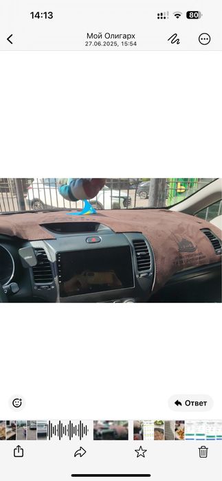 Киа сератога арналган накидка на панель