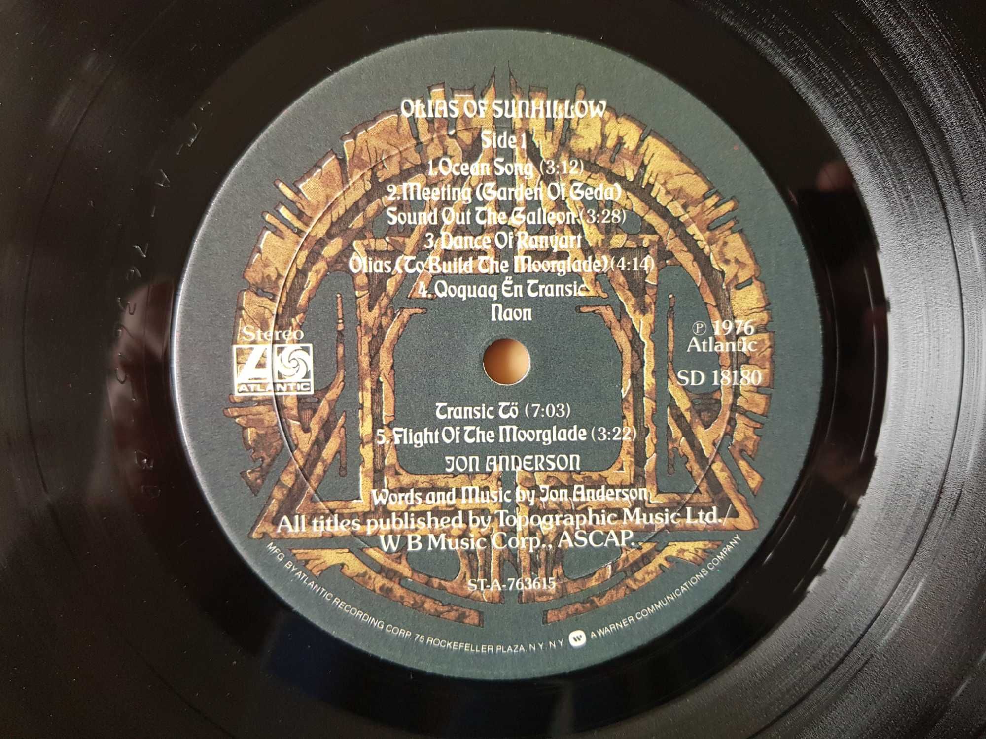 Виниловая пластинка Jon Anderson (ex-Yes) – Olias Of Sunhillow (US 76)