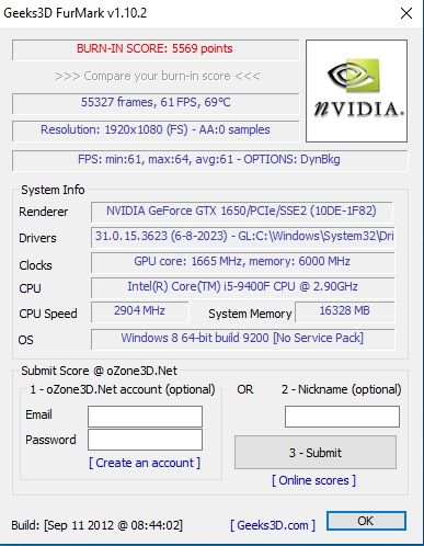 GTX 1650 Palit DDR6