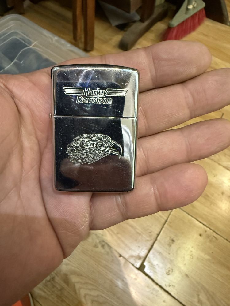 оригинална запалка zippo с лого харлей дейвидсон