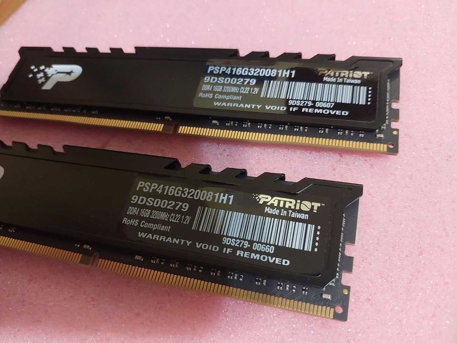 32GB, 3200Mhz DDR4 - Corsair, Crucial, G.Skill, Patriot