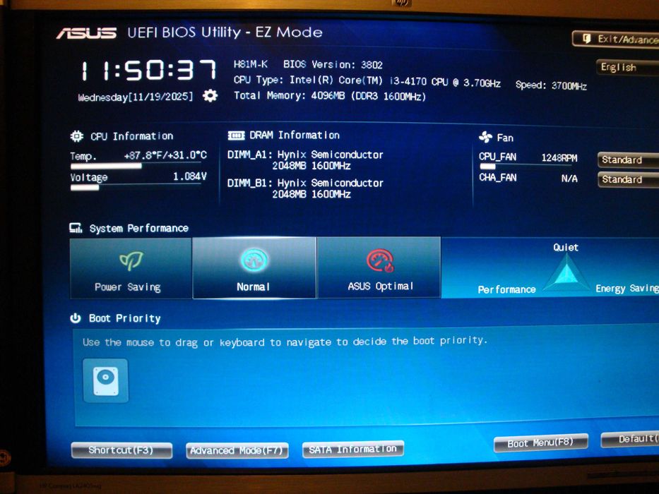 Placa de baza Asus H81M-k sk 1150 + procesor intel core i3 4170 3.7Ghz