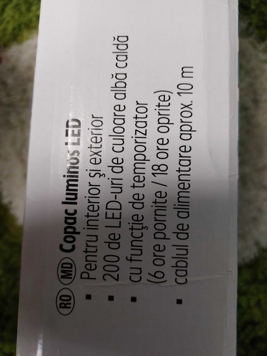 Decoratiune Craciun - Copac luminos cu LED-uri