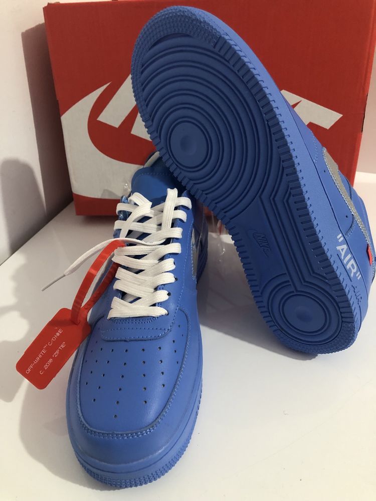 AF1 Off White Volt/Blue Mca