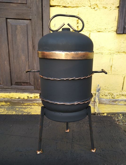 Коптильня с функцией печи под казан