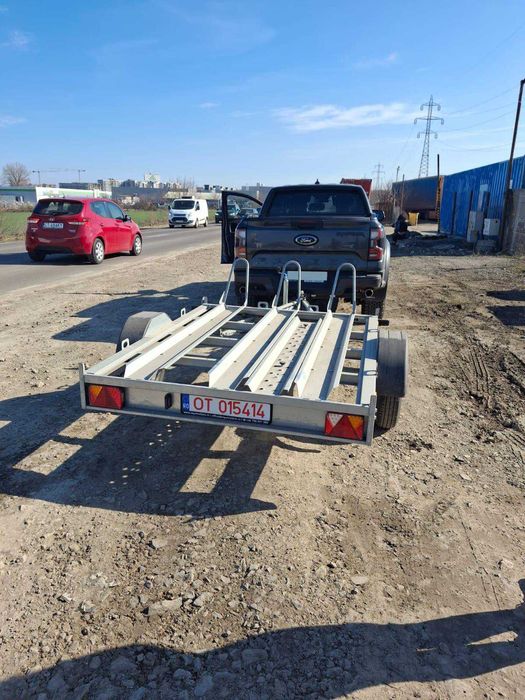 Remorcă basculabilă ATV – MOTO 750kg nouă REPO carte RAR