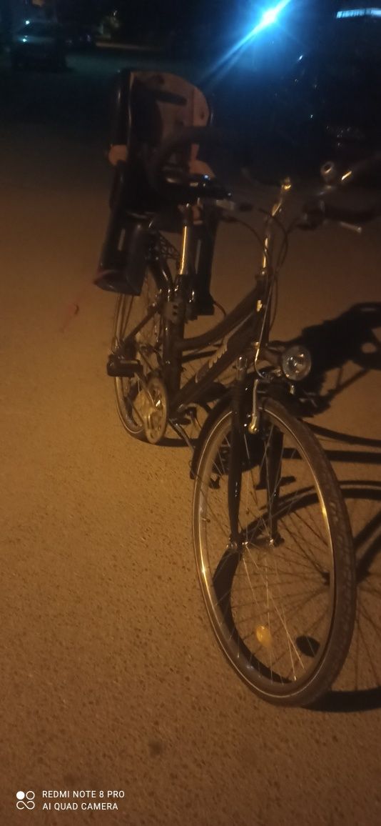 Алуминиев велосипед със столче,дамско, градски