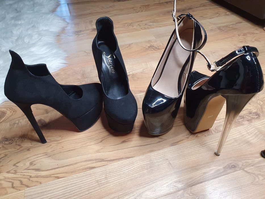 Pantofi cu toc marimea 34 si 35