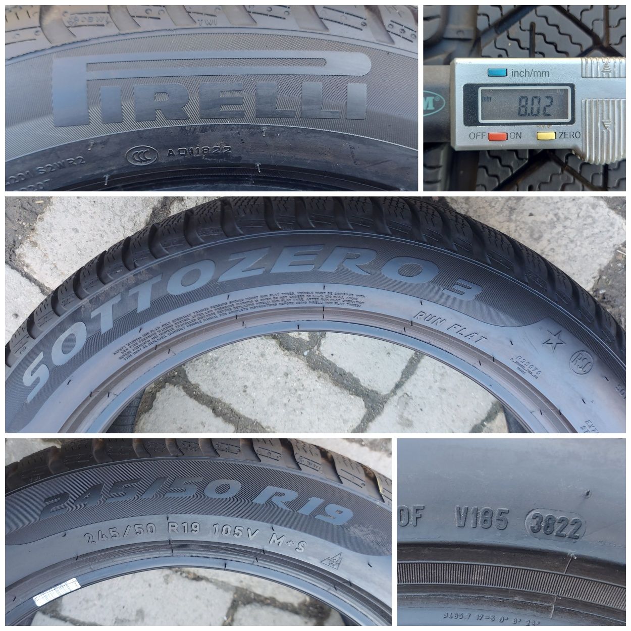 O bucată 255/245 50 R19 M+S iarnă - una Pirelli Hankook