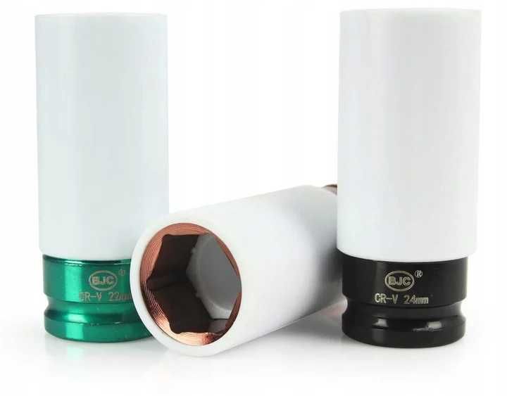 Set 7 tubulare lungi impact jante aliaj cu protectie 17-27mm (M58269)