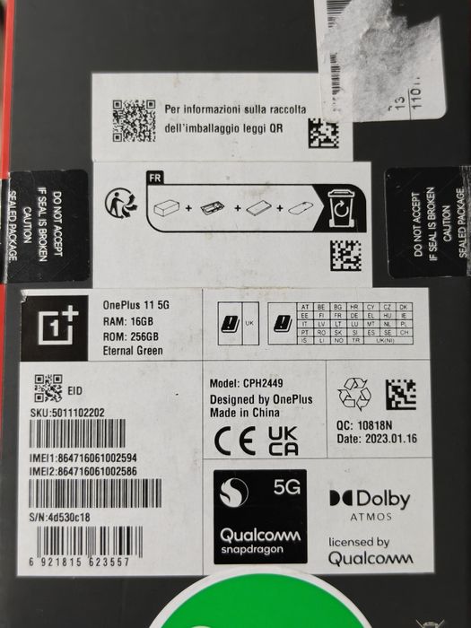 OnePlus 11 16GB  RAM + 256 GB