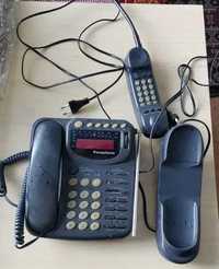 Продавам стационарен телефон майка с подвижен дъщерен телефон и радио