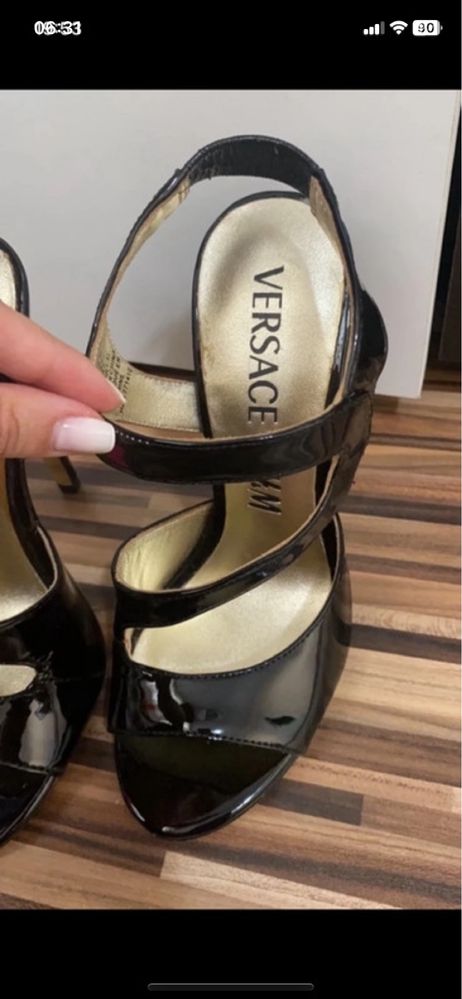 Sandale Versace by H&M, piele naturala, noi cu eticheta
