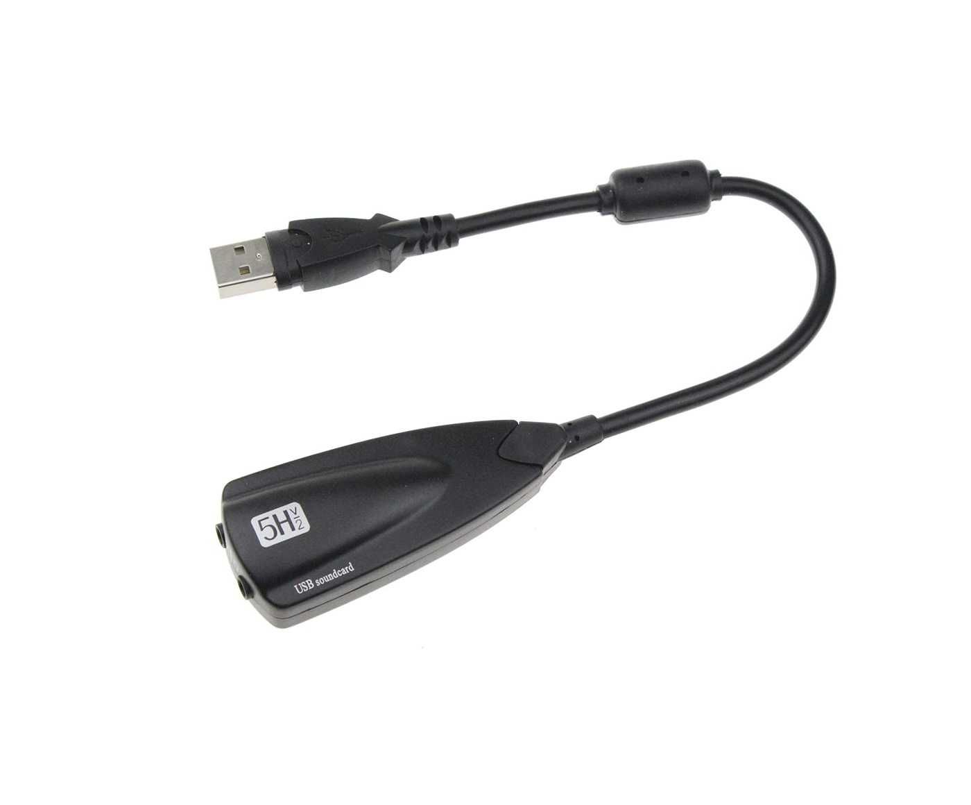 Външна USB звукова карта 7.1 адаптер 5HV2 USB
