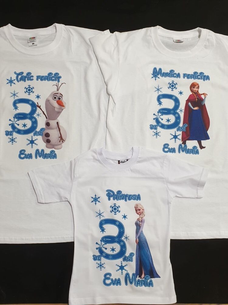 Tricouri personalizate frozen