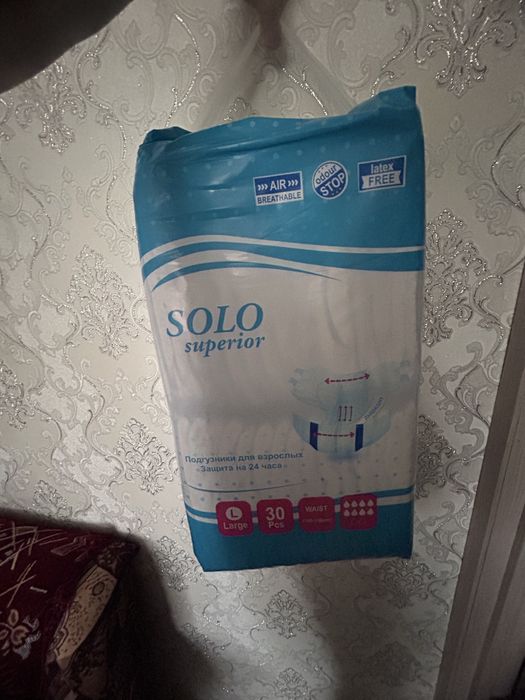 Памперсы Solo новая пачка M,L
