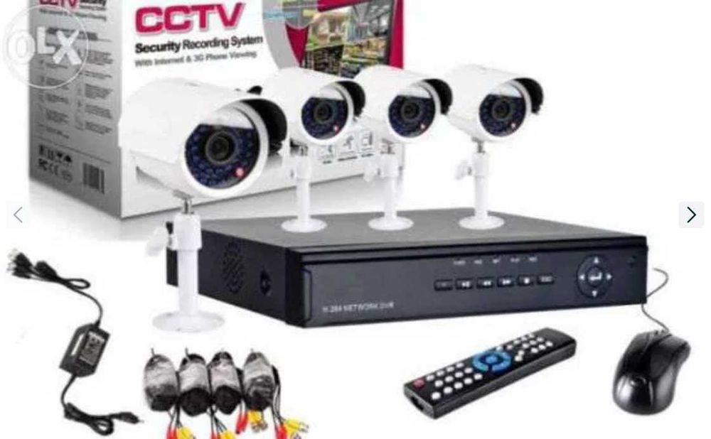 SISTEM SUPRAVEGHERE CAMERE CCTV kit dvr 4 camere interior/exterior