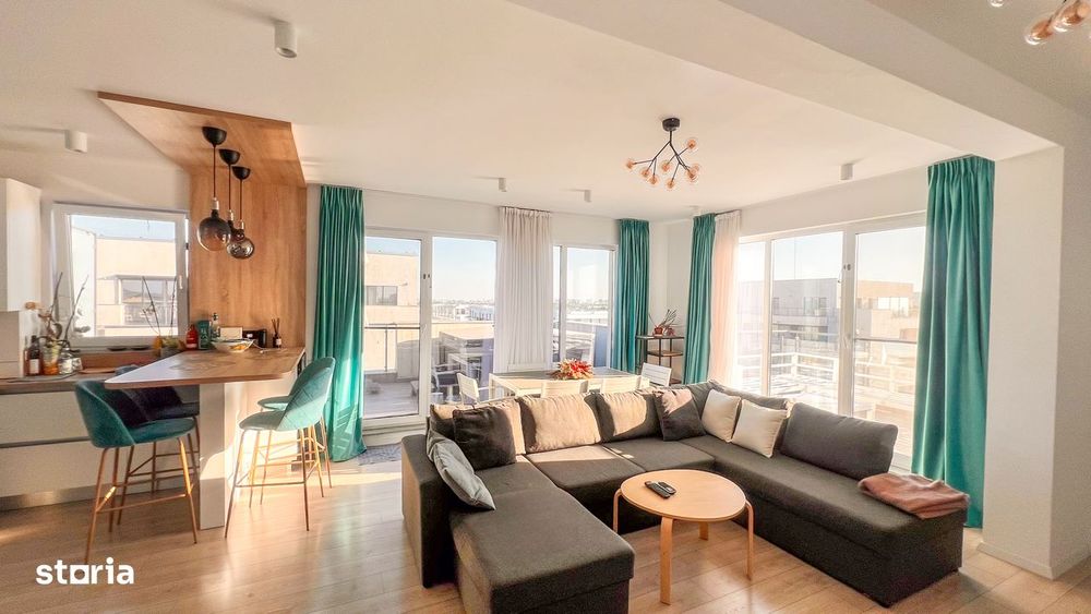 Penthouse cu 2 terase de 22mp si 25mp si priveliste