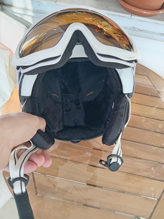 Casca SKI Cygnus cu ochelari