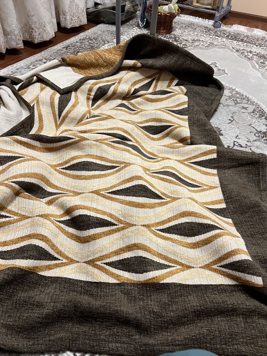 Cuvertura de pat crem maro 170x350 Premiim din Grecia