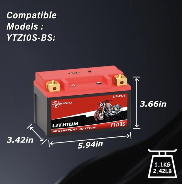 Baterie Moto Litiu MOUDENSKAY 12V NEW IN BOX