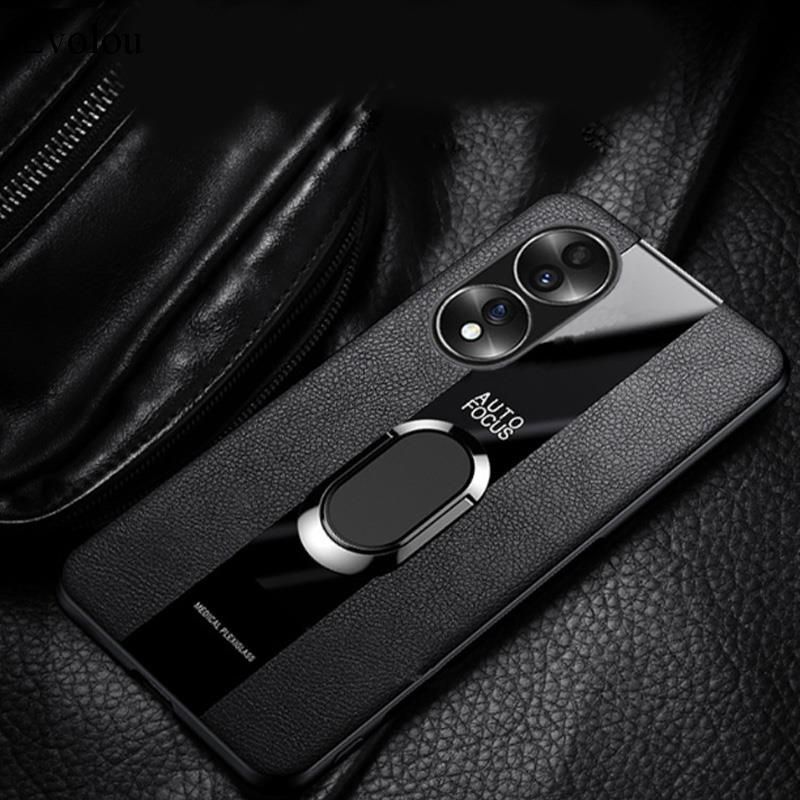 Honor 200 / 90 / 90 Lite / PORSCHE Кожен кейс гръб с магнитен пръстен