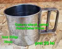 Cana inox cu sita pt.cernut