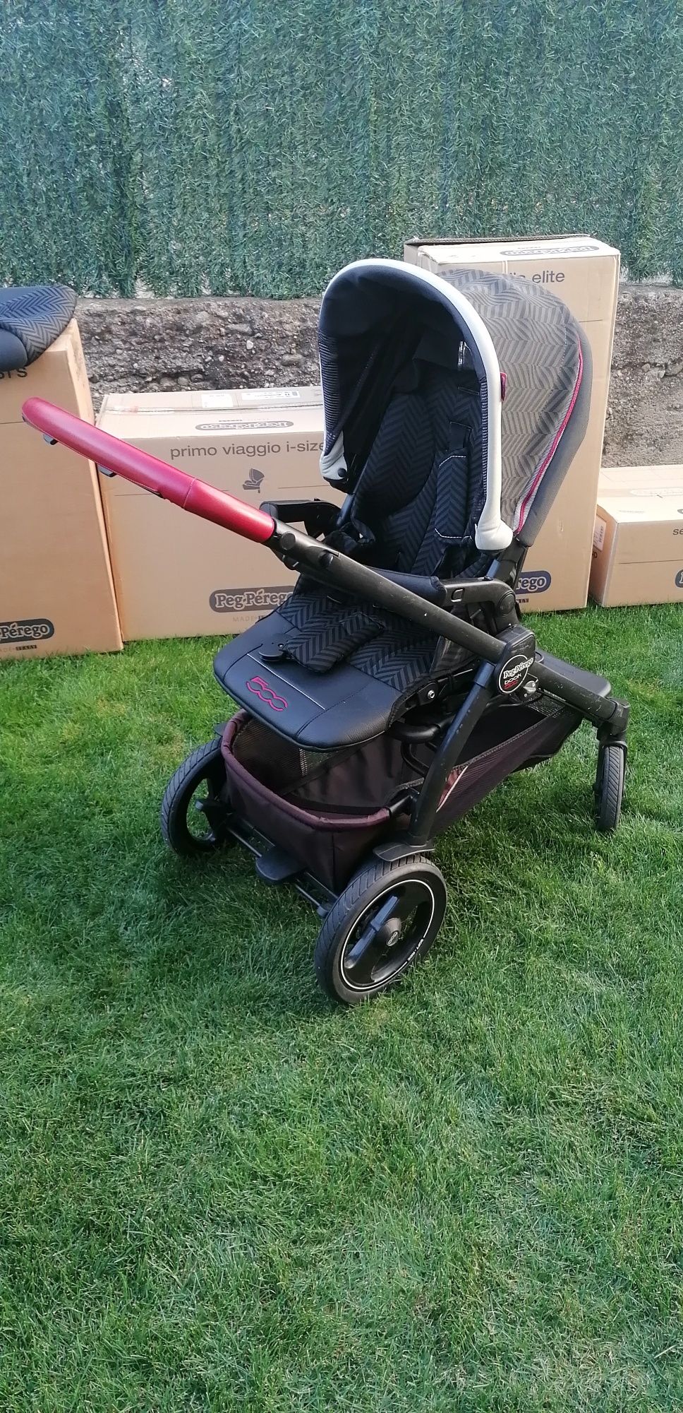 Бебешка количка Peg Perego Fiat 500 3в1