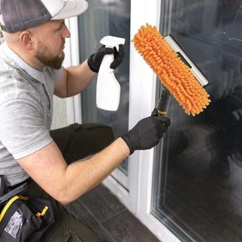 Нов Силиконов уред за почистване на стъкла и огледала, 2 в 1 дизайн