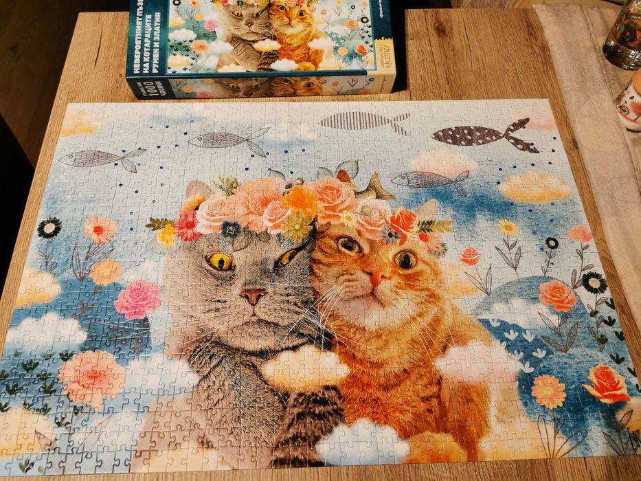 НевероятнияД пъзел на котараците Румен и Златим