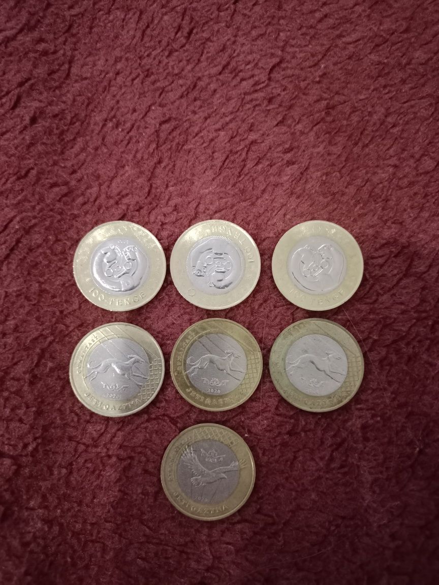 Монеты 100тенге коллекционные