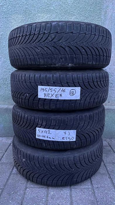 jante  vw audi skoda seat  5X112  iarna  195 55  16 bune nexen