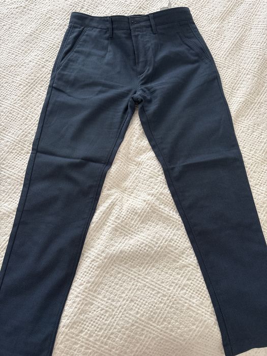 Pantalon barbatesc  Zara bleumarine pepit negru