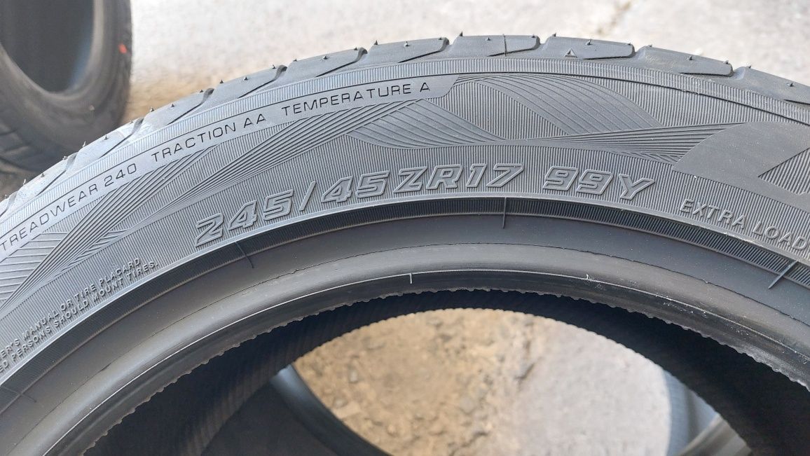 Нови гуми 245/45/17 Yokohama Advan Sport 4 броя