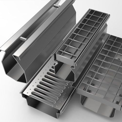 Rigole de pardoseala din INOX