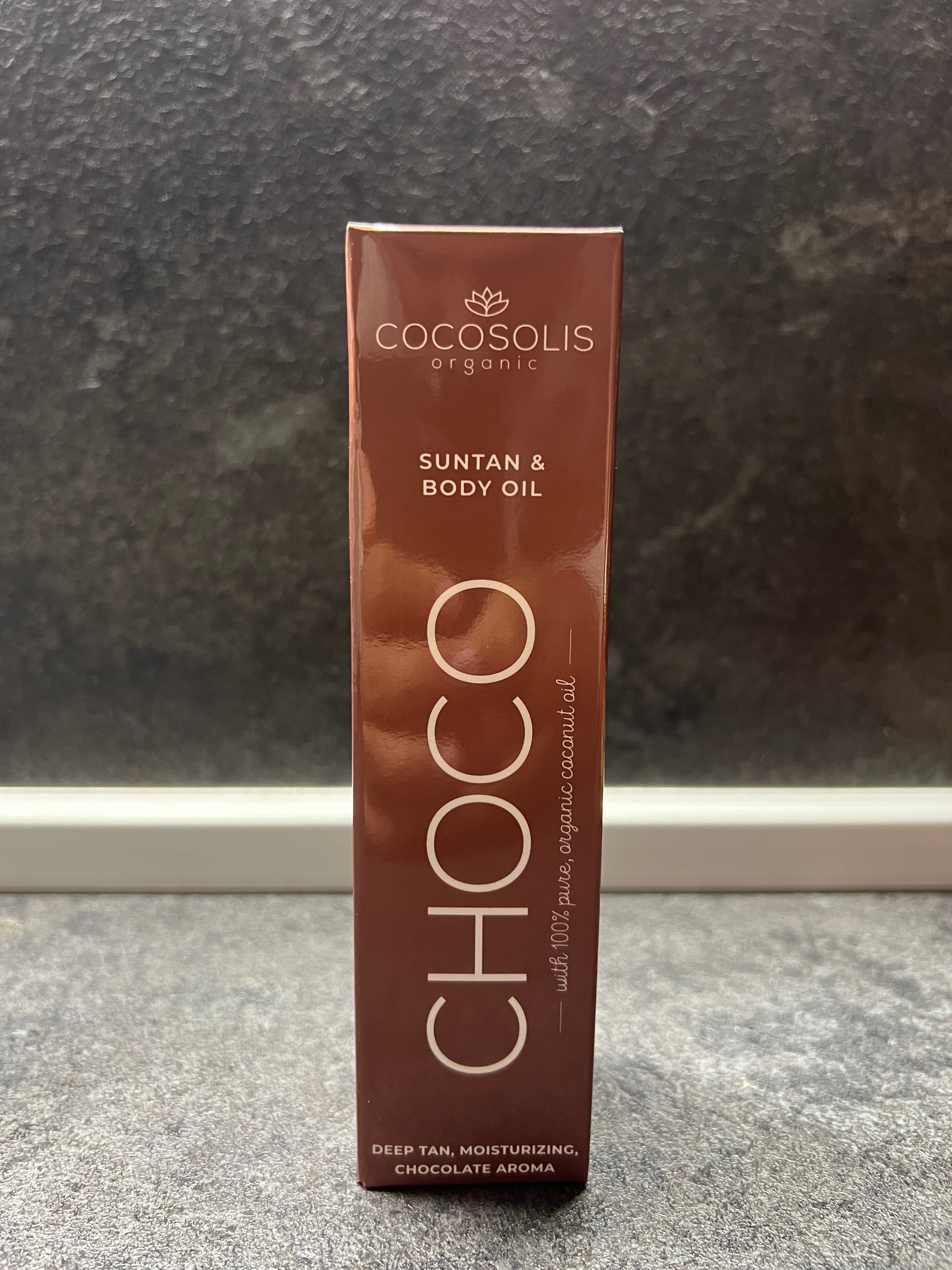 COCOSOLIS CHOCO & MELON Био масло за бърз шоколадов тен 110 мл – НОВО