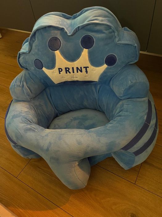 Fotoliu bebe cu spatar - Printul bleu