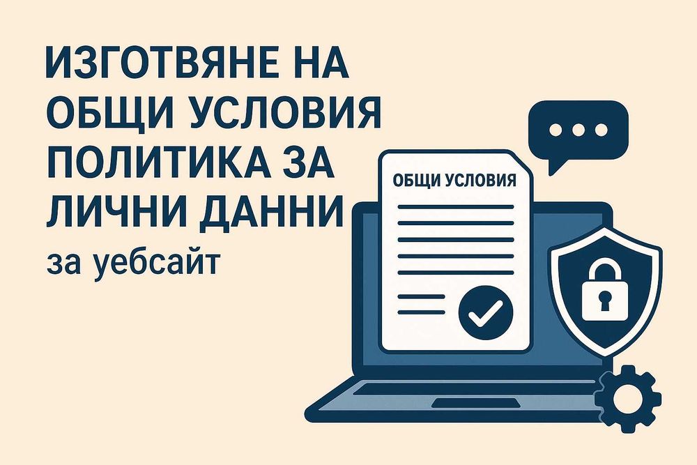 Изготвяне на Общи условия и Политика за лични данни за уебсайт
