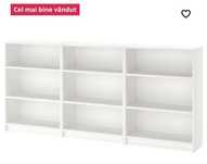 Biblioteca Ikea alba, 3 corpuri modulare