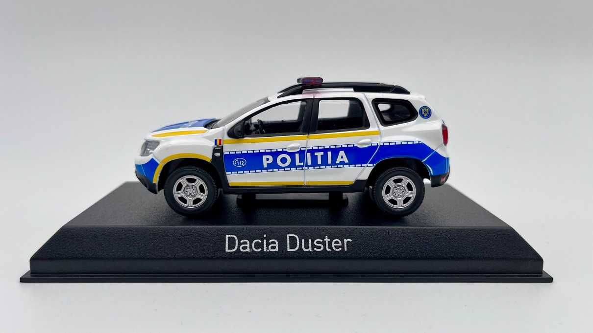 Macheta Dacia Duster Politia Română 1/43 Norev.