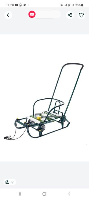 Санки детские с колесиками