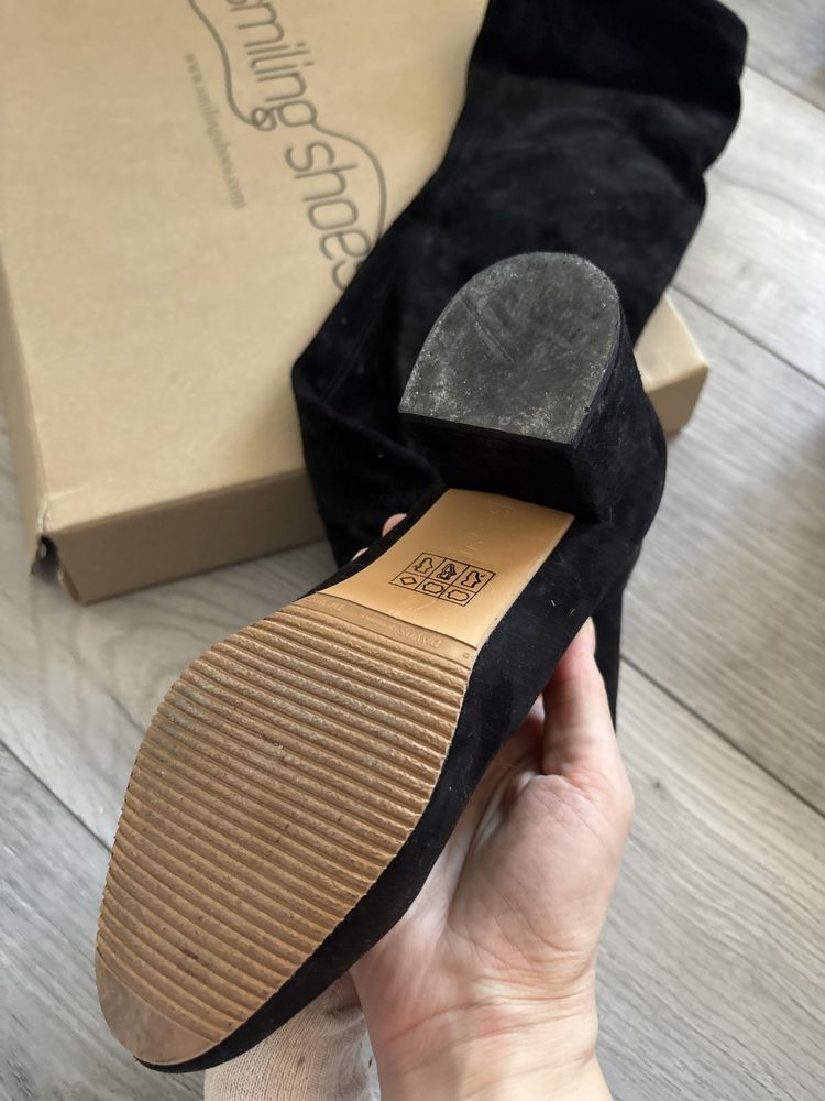 Cizme smilingshoes (deasupra genunchilor) piele marimea 36